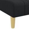 vidaXL Divano Letto a L Nero 279x140x70 cm in Tessuto