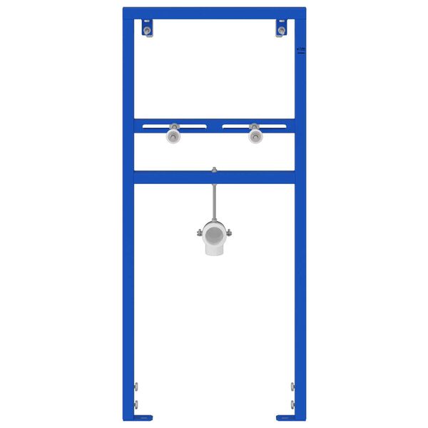 vidaXL Supporto da parete per bagno Blu 50 x 17.5 x 136 cm Acciaio