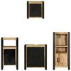 vidaXL Set di mobili per il bagno 4 pcs Legno di mango massello