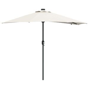 vidaXL Ombrello da giardino Sabbia 294 x 150 x 223 cm