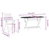 vidaXL Set da Pranzo per Giardino 5 pcs Marrone