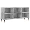 vidaXL Mobile per TV Grigio Cemento 103,5x30x50 cm Legno Multistrato