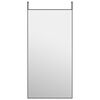 vidaXL Specchio da Porta Nero 50x100 cm in Vetro e Alluminio