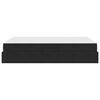 vidaXL Letto con contenitore e materasso Nero 140 x 190 cm Velluto