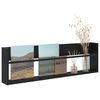 vidaXL Scaffale per riviste Rovere Nero 100 x 12 x 30 cm