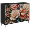 vidaXL Credenza BORNE Rovere Nero 102 x 33 x 76 cm