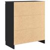 vidaXL Credenza con Cassetti Rovere Nero 71x35x84 cm Legno Multistrato