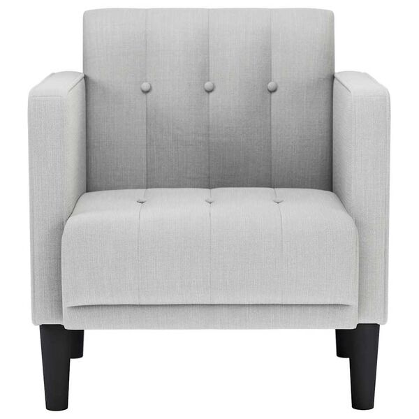 vidaXL Divano Sedia con Braccioli Grigio Nuvola 53 cm in Tessuto