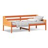 vidaXL Dormeuse senza Materasso Marrone Cera 100x200 cm Legno di Pino