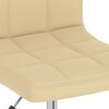 vidaXL Sedie da Pranzo Girevoli 2 pz Crema in Similpelle