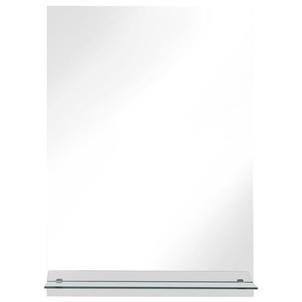 vidaXL Specchio da Parete con Mensola 40x60 cm in Vetro Temperato