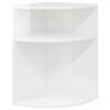 vidaXL Tavolino Bianco Lucido 39,7 x 39,7 x 60 cm Legno multistrato