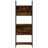 vidaXL Libreria Rovere Fumo 155,5x24x166,5 cm in Legno Multistrato