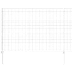 vidaXL Recinzione Euro con palo 10 x 1,6 m Acciaio zincato Argento
