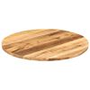 vidaXL Piano per Tavolo &Oslash; 90x3,8cm Rotondo Legno Massello Grezzo Mango