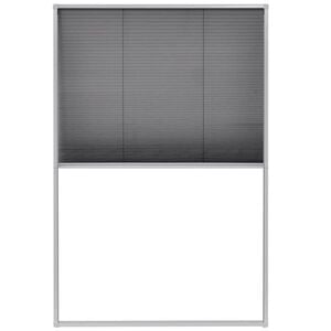 vidaXL Zanzariera Plissettata per Finestre in Alluminio 80x120 cm
