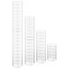 vidaXL Fioriere Rialzate Gabbioni Circolari 4 pz &Oslash;30x50/100/150/200 cm