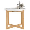 vidaXL Tavolino Bianco 53x53x43,5cm Legno Multistrato e Massello Pino