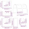 vidaXL Letto a Soppalco con Tunnel Bambini Blu 90x200cm Massello Pino