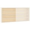 vidaXL Vetrina da collezione in legno con ante 80x8,5x37cm