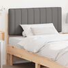 vidaXL Testiera imbottita Marrone e Grigio Chiaro 100 cm Pino massello