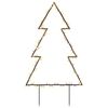vidaXL Decorazione Luminosa Natalizia con Picchetti Albero 115LED 90cm