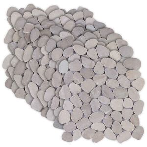 vidaXL Pavimenti in ciottoli Tortora 30 x 30 cm Ciottolo Fluviale