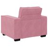 vidaXL Divano Sedia Rosa 100x78x84 cm Velluto