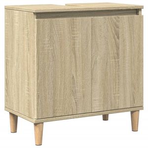 vidaXL Mobile Lavabo Rovere Sonoma 58x33x60 cm in Legno Multistrato
