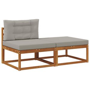 vidaXL Unit&agrave; Divano Sezionale con cuscino 2 Pezzo Naturale