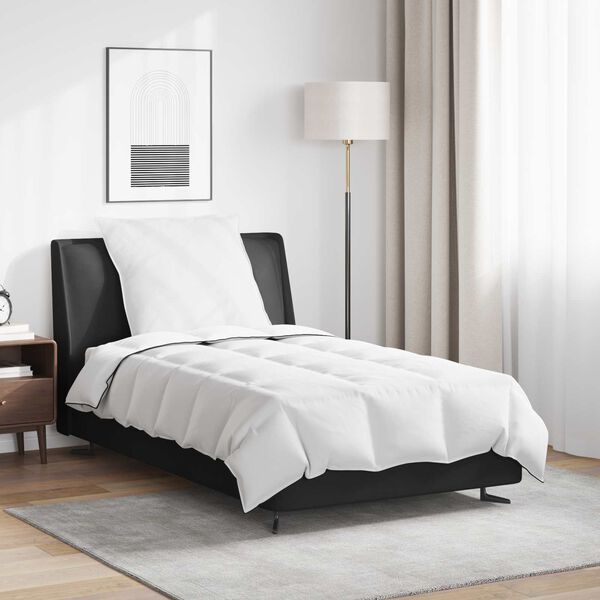 vidaXL Duvet Invernale con cuscino 2 pcs Bianco Piuma d'anatra