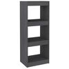 vidaXL Libreria/Divisorio Grigio 40x30x103,5 cm Legno Massello di Pino