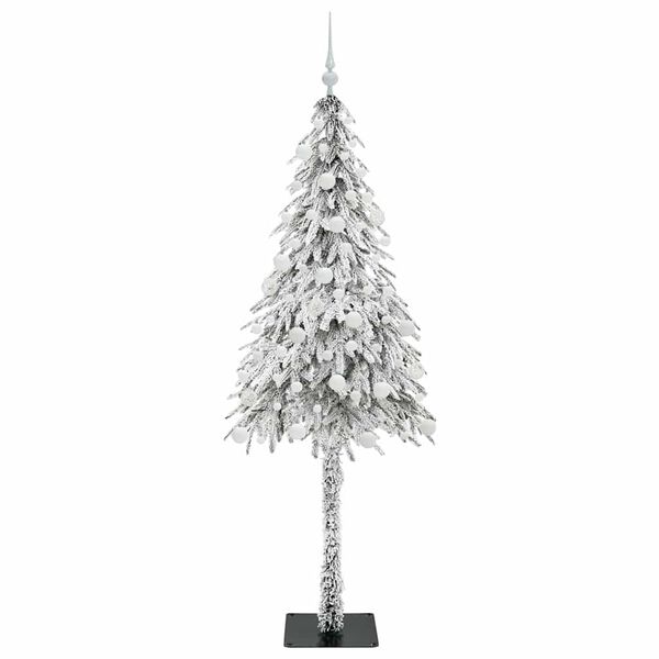vidaXL Albero di Natale con 300 LED Bianco 180 cm PE e Acciaio