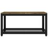 vidaXL Tavolino Salotto Marrone Scuro e Nero 90x45x45cm in MDF e Ferro