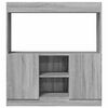vidaXL Credenza Grigio Sonoma 92x33x100 cm in Legno Multistrato