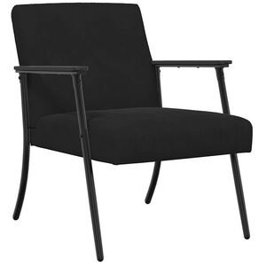vidaXL poltrona Nero 59 x 75 x 78 cm Velluto