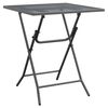 vidaXL Tavolo da Giardino 60x60x72 cm Rete Metallica Espansa Antracite
