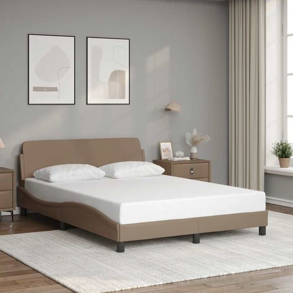 vidaXL Giroletto Dover Cappuccino 120x200 cm in Similpelle