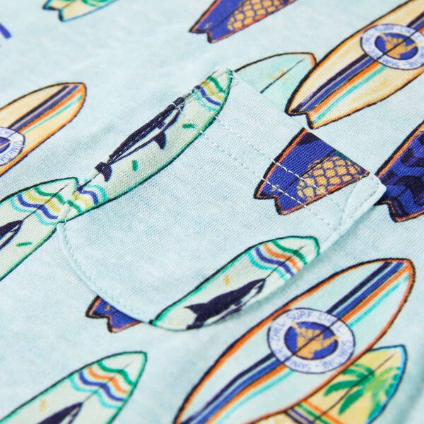 Canotta da Bambino Blu Tenue M&eacute;lange 104