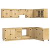 vidaXL Armadietto con cassetto SKI 10 pcs Marrone Miele Pino massello