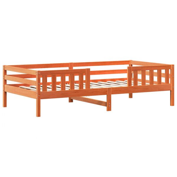 vidaXL Letto senza Materasso Marrone Cera 90x190 cm in Legno di Pino