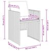vidaXL Set da Pranzo per Giardino 5 pcs Beige polyrattan