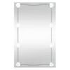vidaXL Specchio da Parete con Luci LED 50x80 cm Vetro Rettangolare