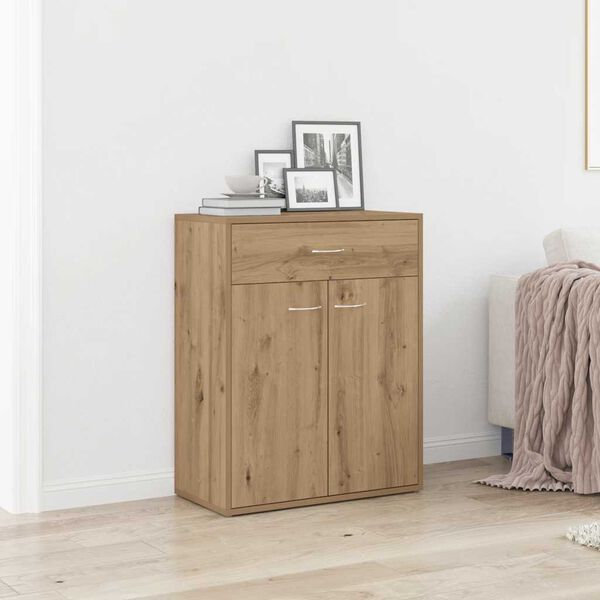 vidaXL Credenza Rovere Artigianale 60x30x75 cm in Legno Multistrato
