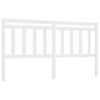 vidaXL Testiera per Letto Bianca 186x4x100cm in Legno Massello di Pino