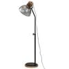vidaXL Lampada da Terra 25 W Argento Vintage 30x30x100-150 cm E27