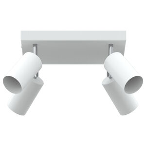 vidaXL Faretto da soffitto Bianco 26 x 26 x 16.5 cm Acciaio