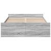 vidaXL Giroletto Cassetti Grigio Sonoma 135x190 cm Legno Multistrato