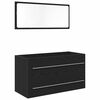vidaXL Mobile Lavabo Rovere Nero 90 x 45 x 1.5 cm Legno ingegnerizzato