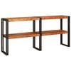 vidaXL Tavolo consolle Marrone Legno di Acacia Massello